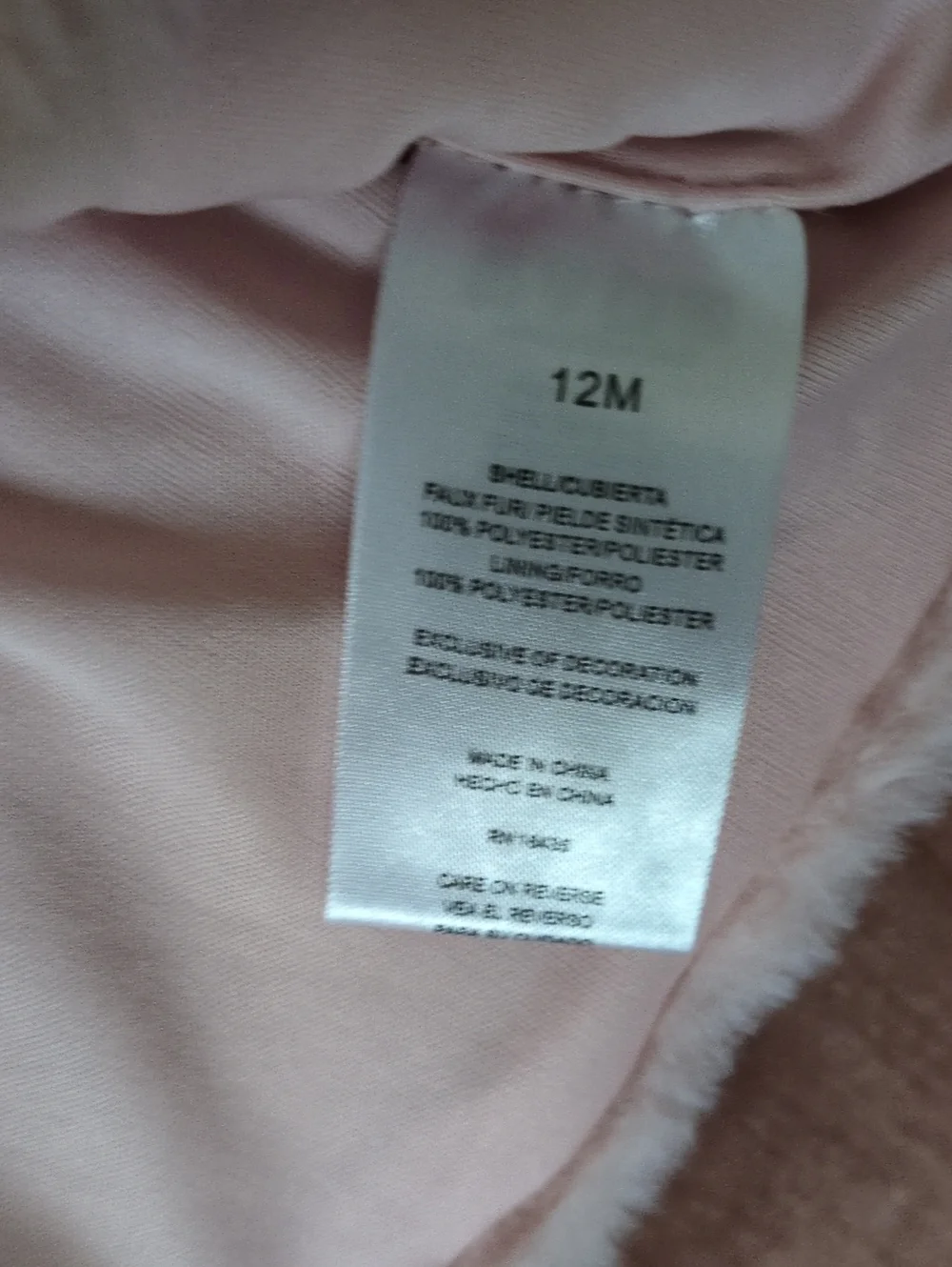 Tahari Light Pink Faux Fur Vest for Kids